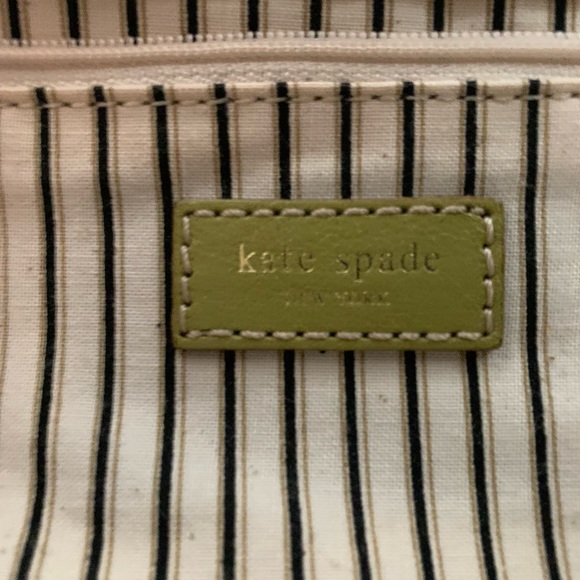 Vintage authentic Kate Spade waxed linen tote mod retro Rare - Picture 4 of 15